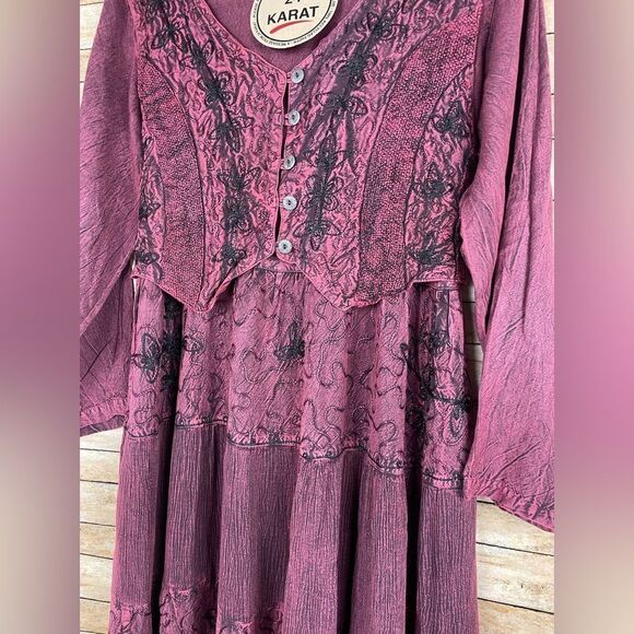 EMBROIDERED Vest Casual Rayon COTTAGE-CORE sz Med - Picture 2 of 4